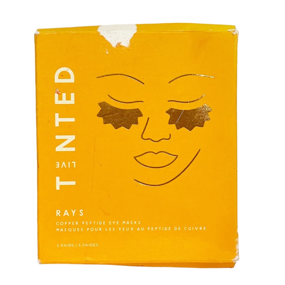 Live Tinted Copper Rays Copper Eye Mask Peptide NEW 5 Pack Face Beauty NEW